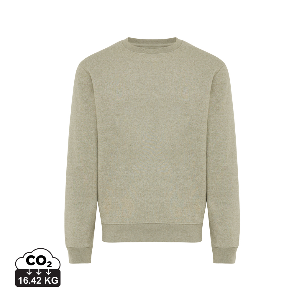 Sweat col rond promotionnel mixte 340 g/m² Torla light heather green
